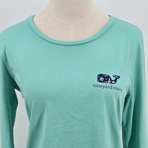 Vineyard Vines Tops - Vineyard Vines Long Sleeve Women's T Shirt Nautical Design SZ S